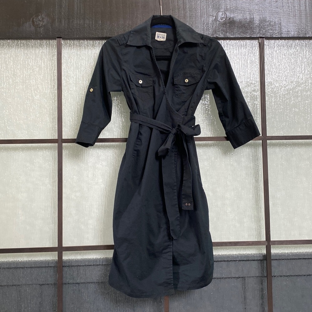 Converse black wrap dress
